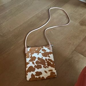 Cow print crossbody